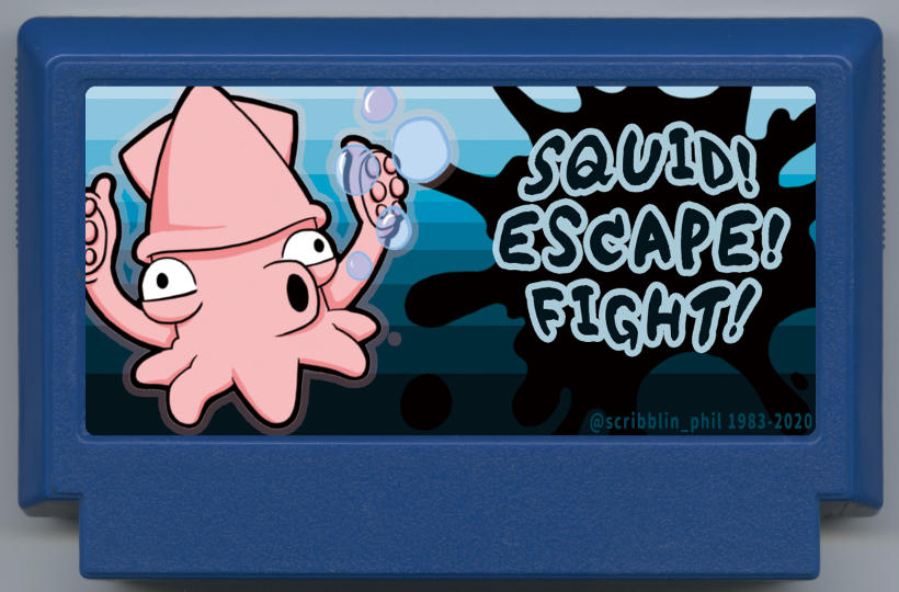 Squid! Escape! Fight!