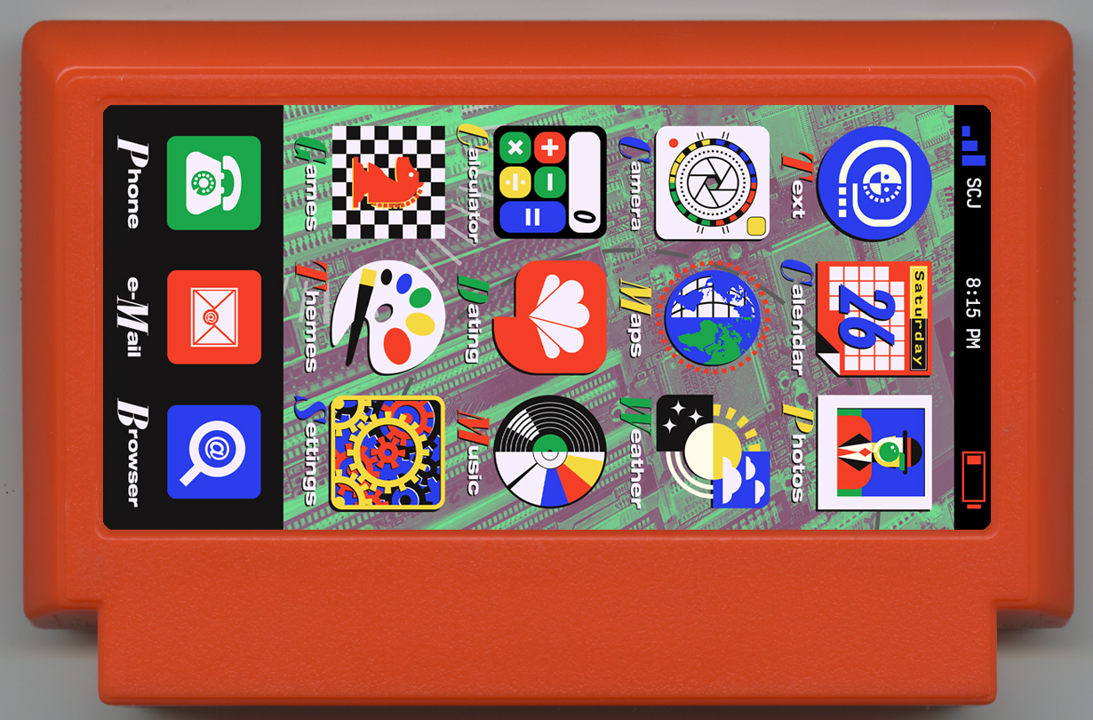 Retro-Style Comical Smart Phone Case