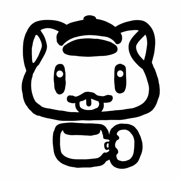 在猫咪咖啡馆喝咖啡。 logo